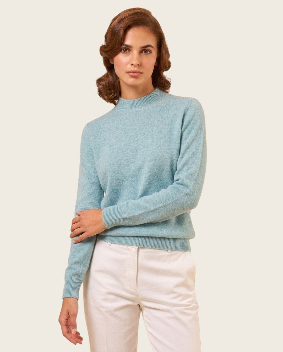 The Marchmain Wool Sweater - Mock Neck