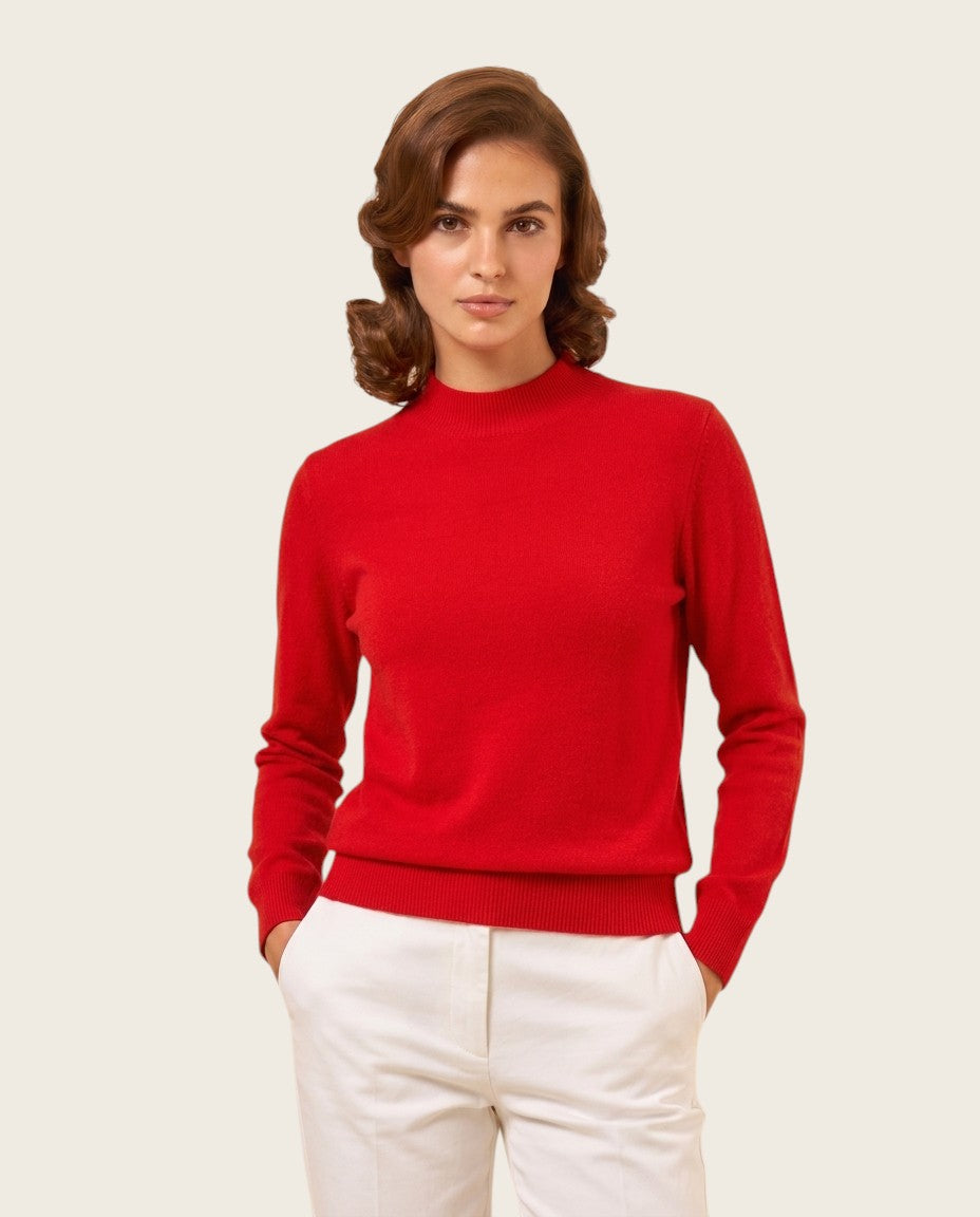 The Marchmain Wool Sweater - Mock Neck