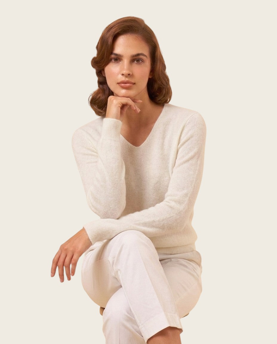 The Marchmain Wool Sweater - V-Neck