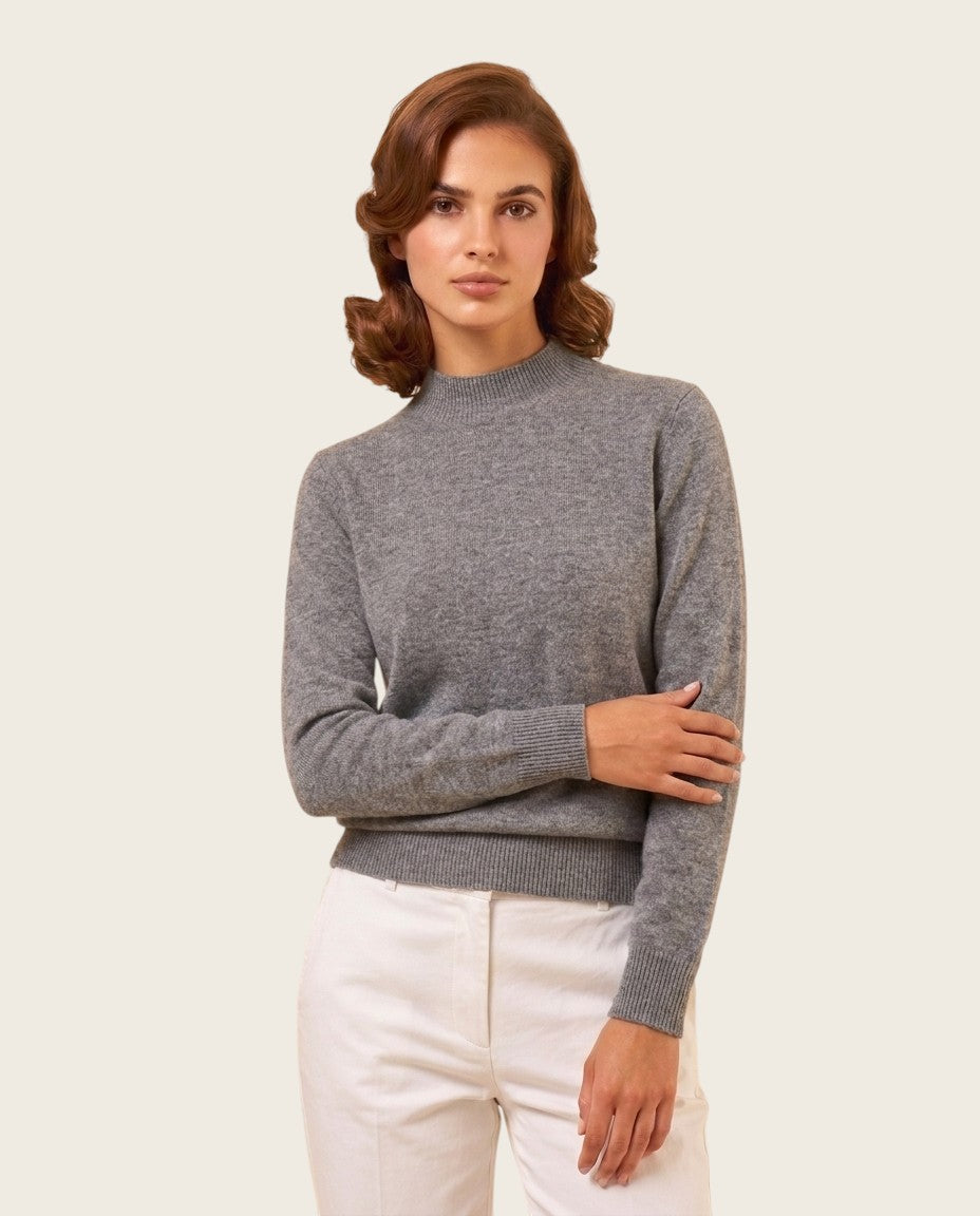 The Marchmain Wool Sweater - Mock Neck