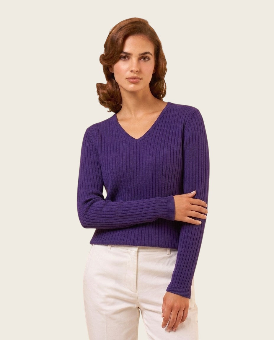 The Pellinore Cotton Sweater - V-Neck