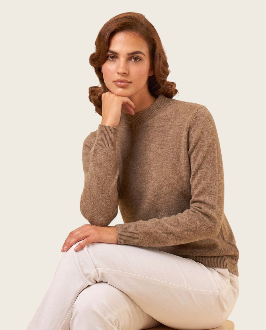 The Marchmain Wool Sweater - Mock Neck