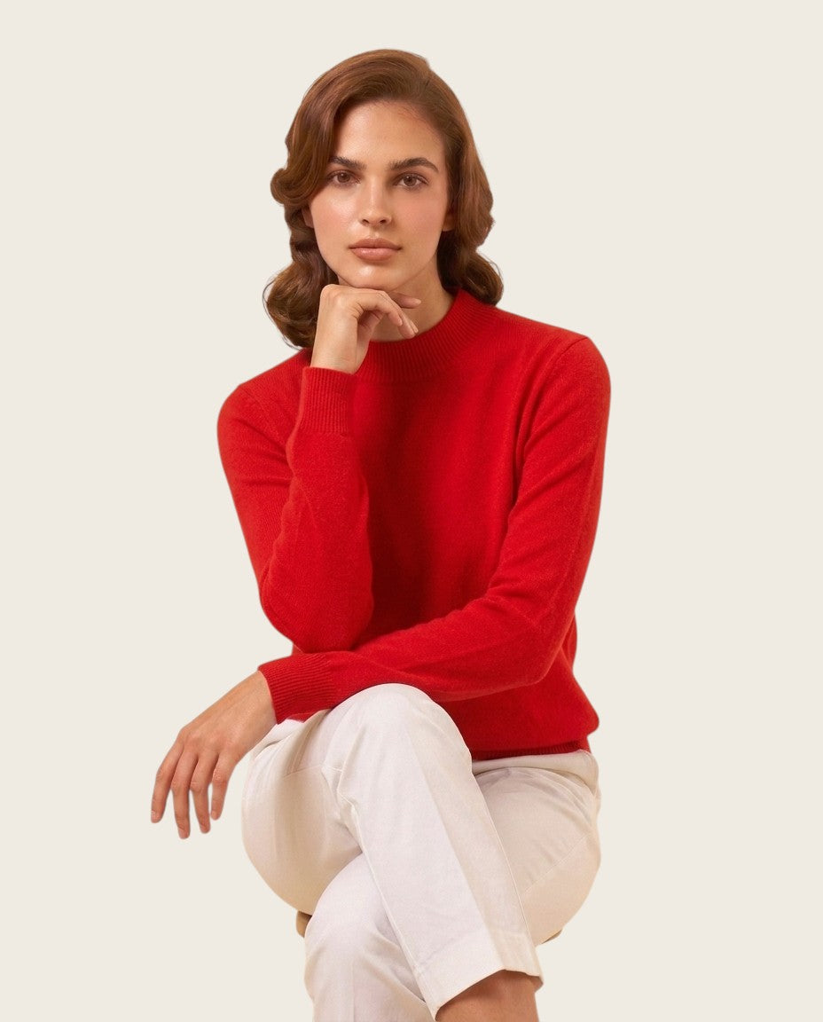 The Marchmain Wool Sweater - Mock Neck