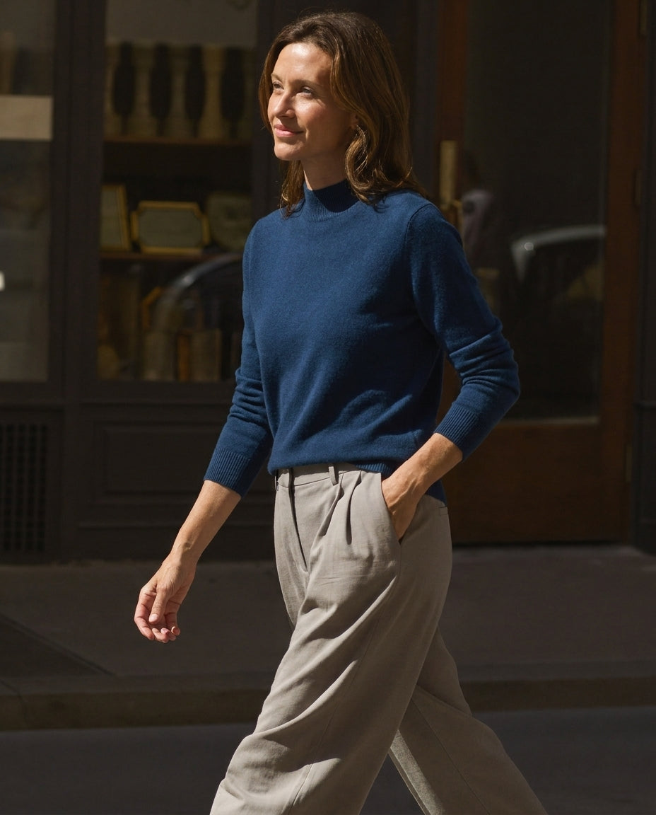 The Marchmain Wool Sweater - Mock Neck