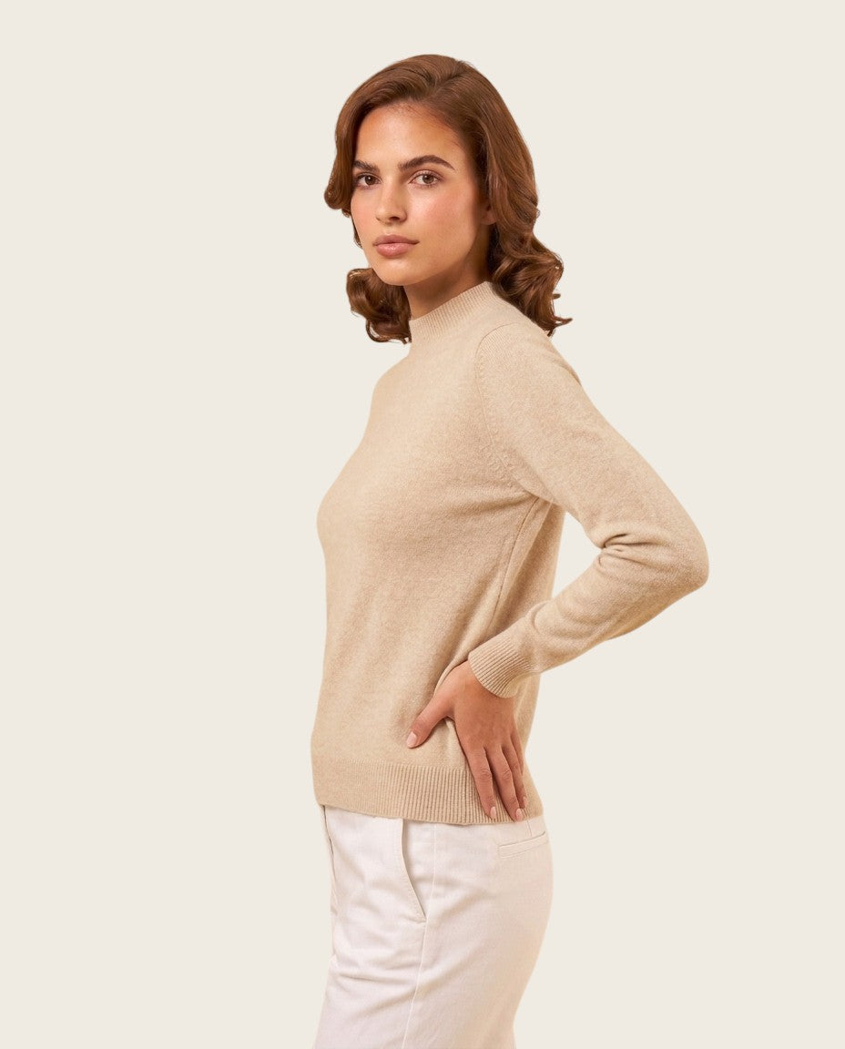The Marchmain Wool Sweater - Mock Neck
