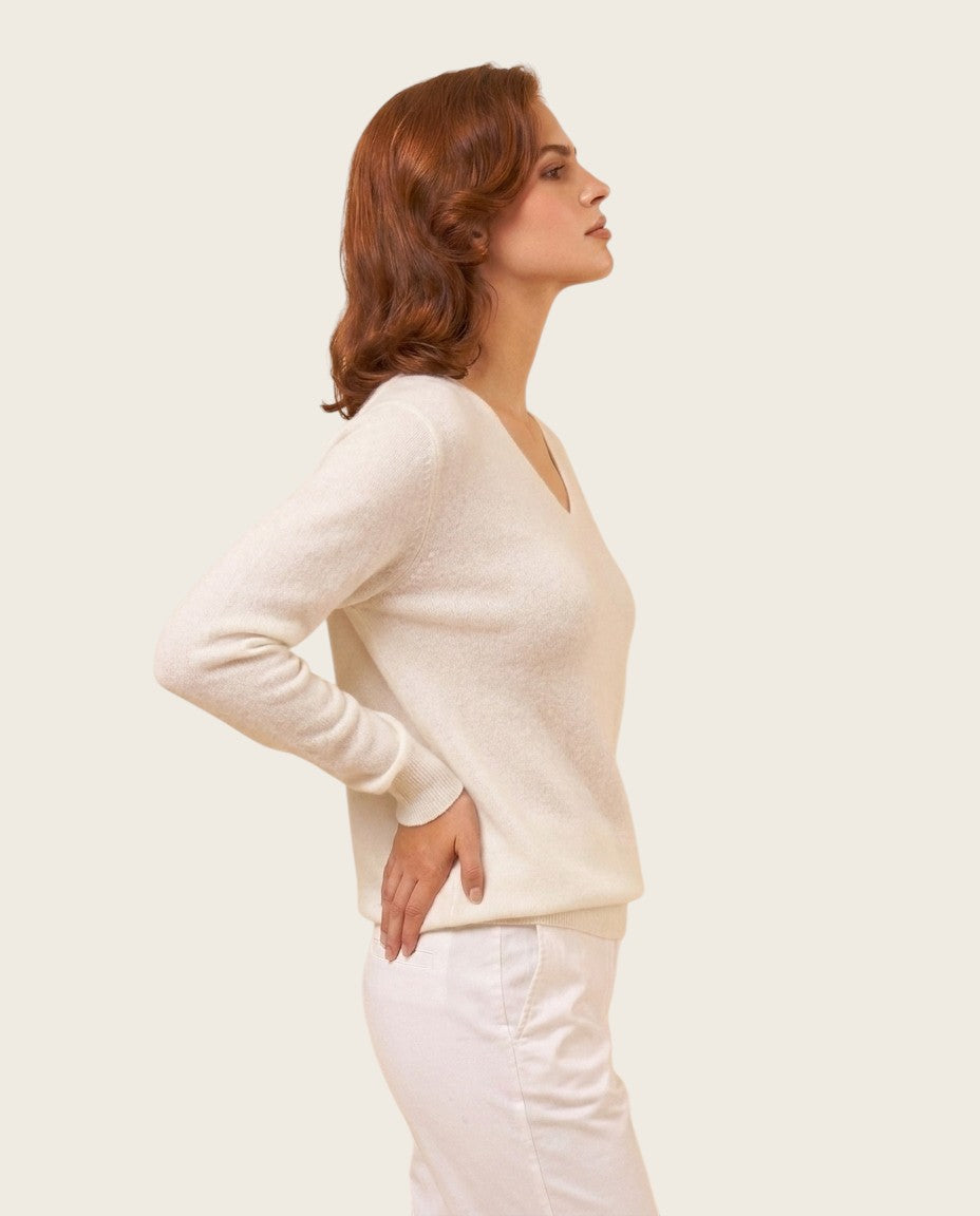 The Marchmain Wool Sweater - V-Neck