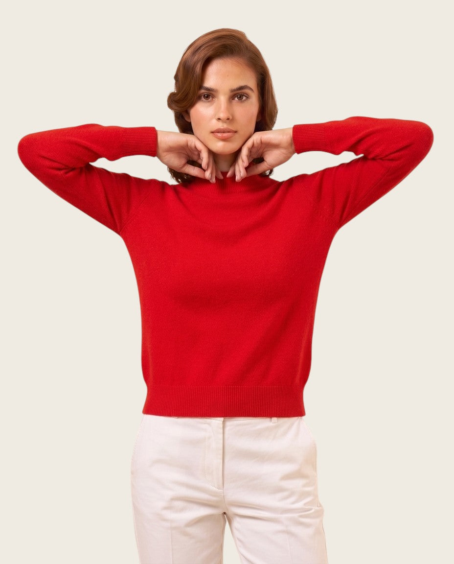 The Marchmain Wool Sweater - Mock Neck