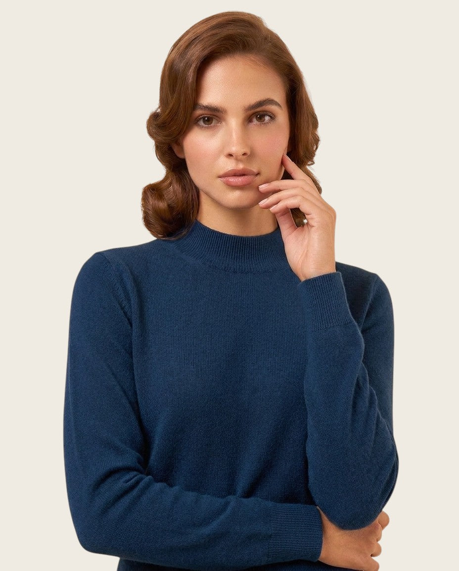 The Marchmain Wool Sweater - Mock Neck