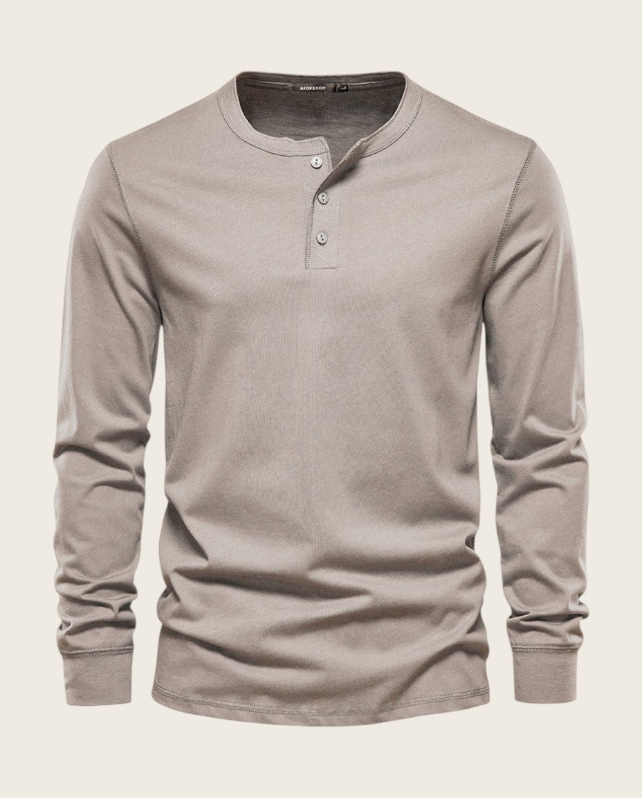 The Ashford Henley Tee, 100% Cotton