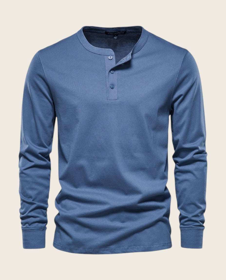 The Ashford Henley Tee, 100% Cotton