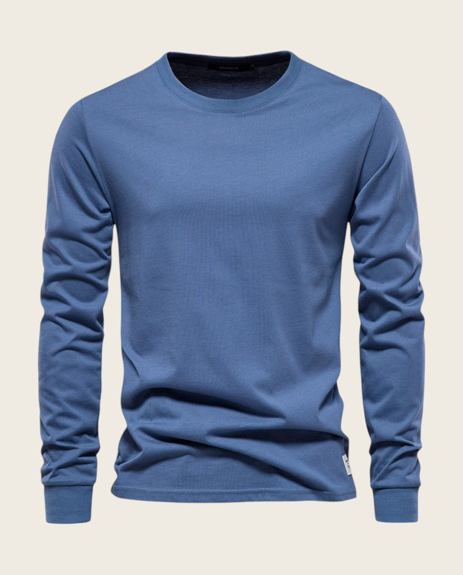 The Fairview Long Sleeve Tee, 100% Cotton