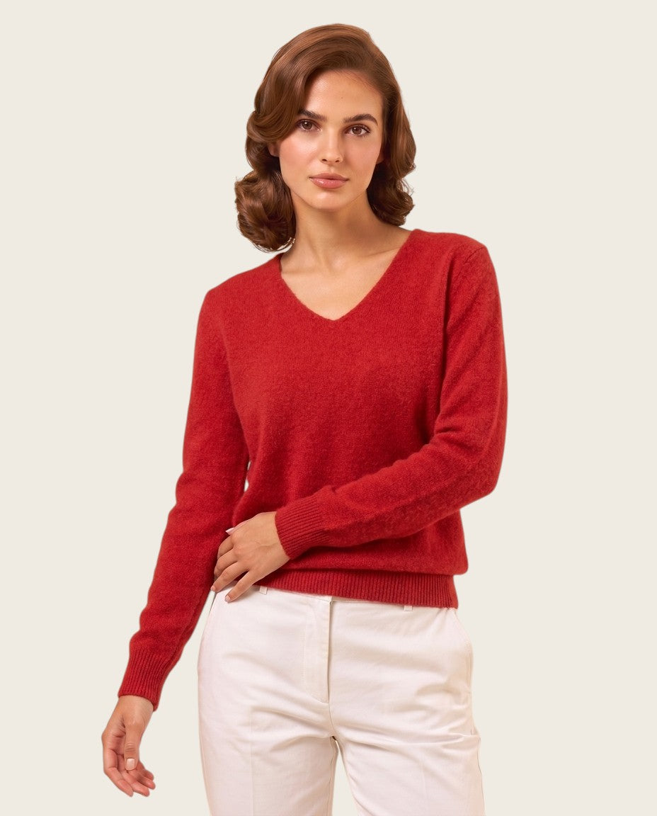 The Marchmain Wool Sweater - V-Neck