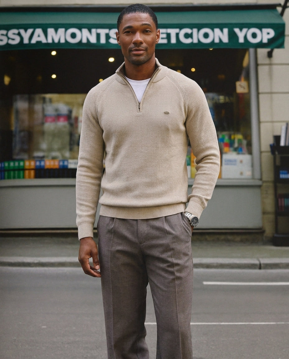 The Thornbury Zip Sweater