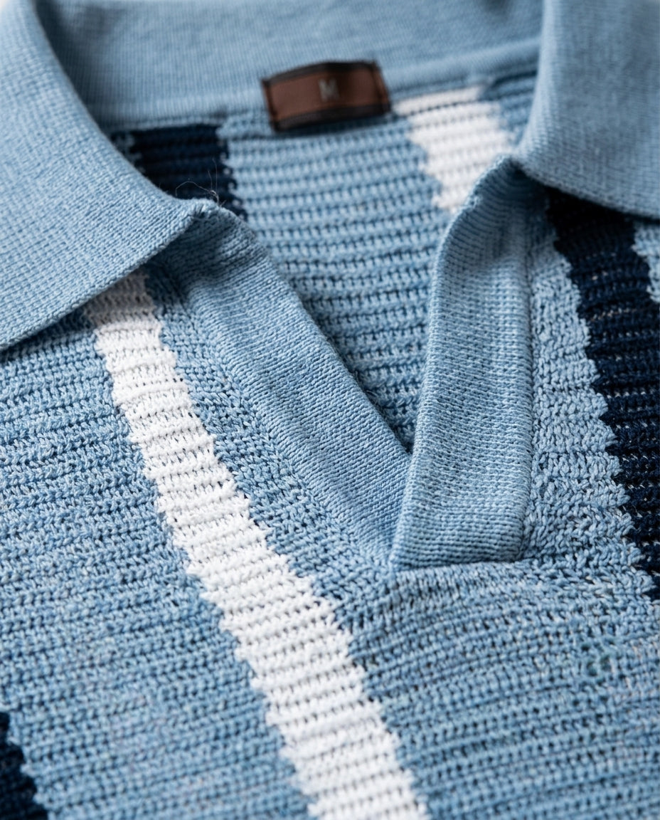 The Hastings Ribbed Knit Polo