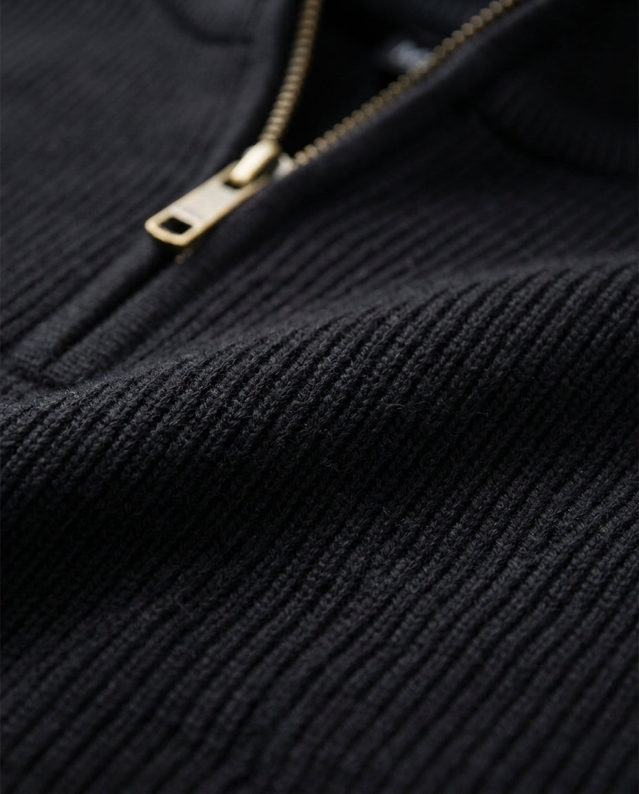 The Thornbury Zip Cotton Sweater