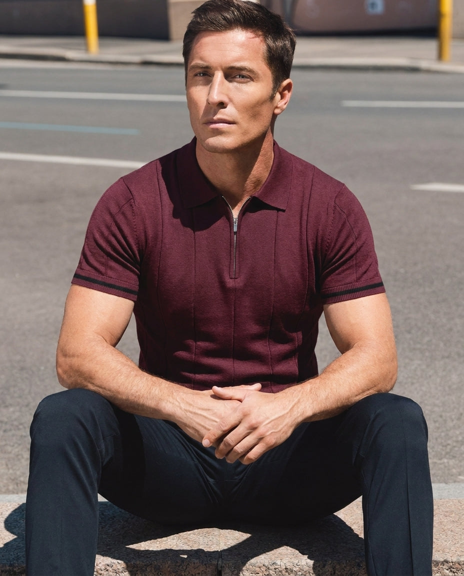 The Coastal Zip Polo