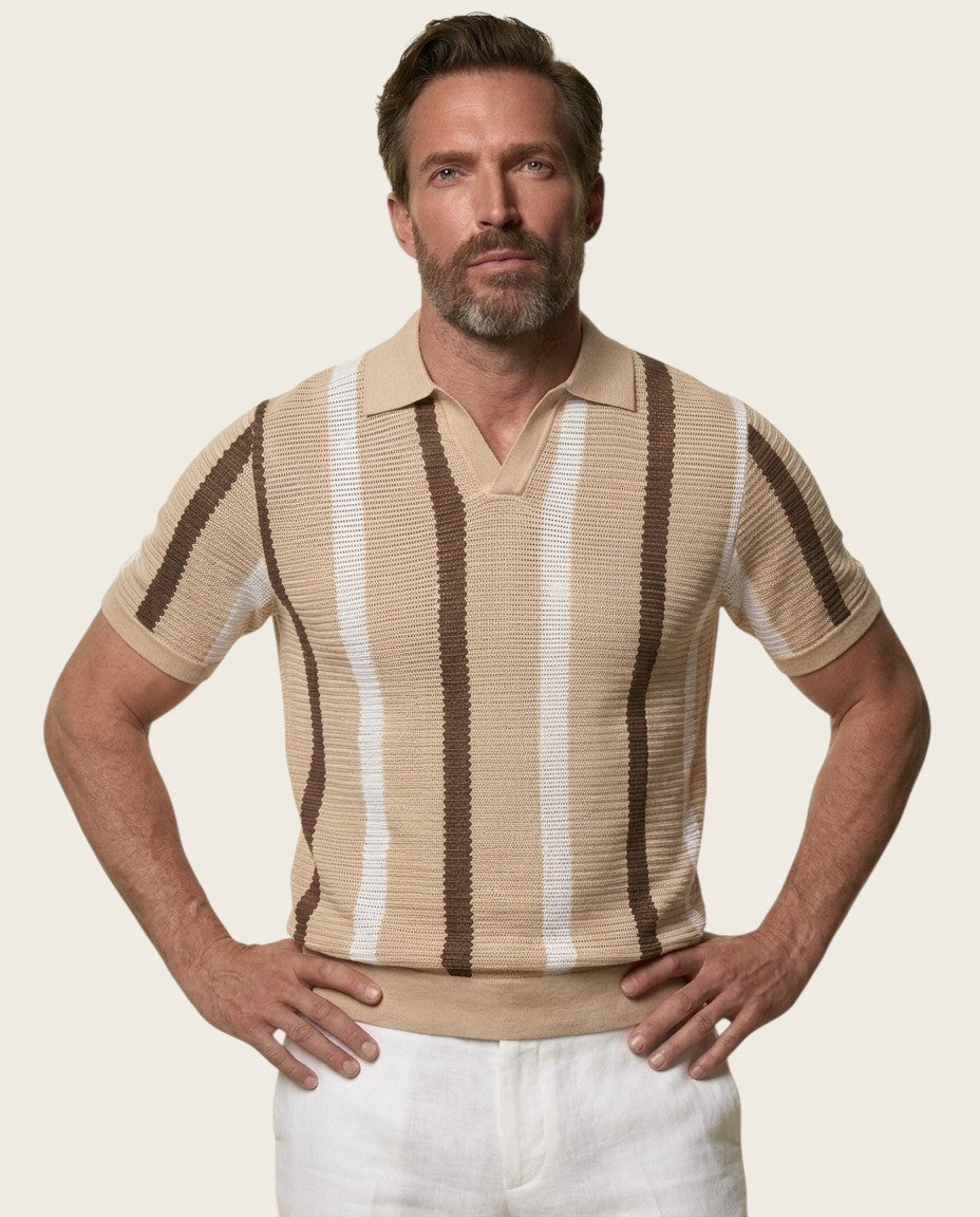 The Hastings Ribbed Knit Polo