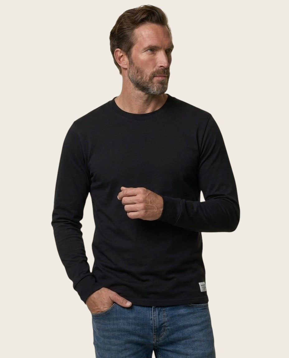 The Fairview Long Sleeve Tee, 100% Cotton