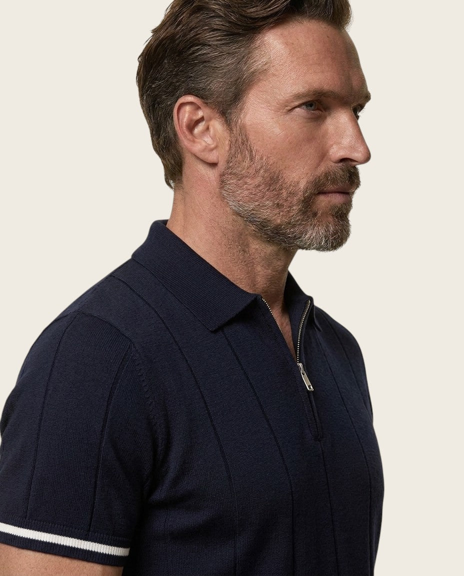 The Coastal Zip Polo