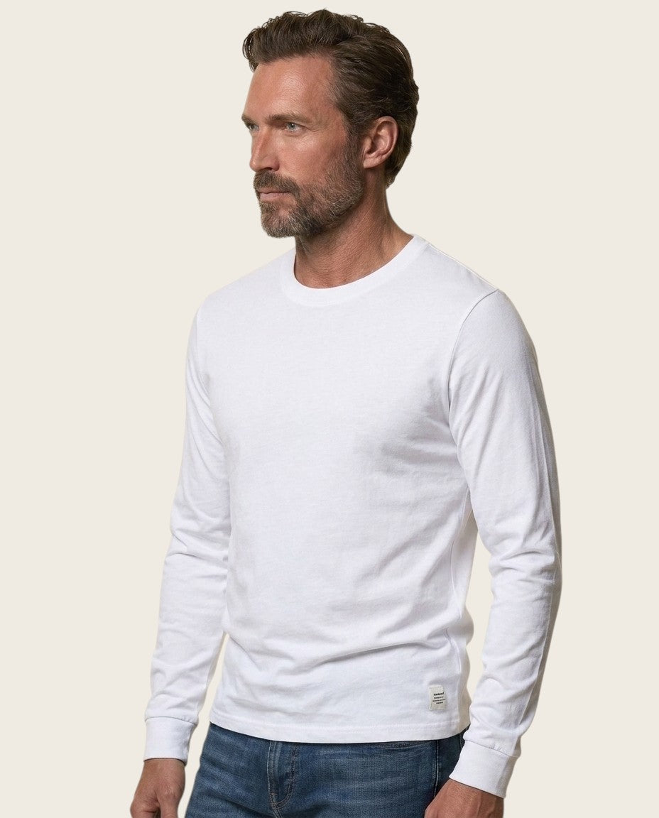 The Fairview Long Sleeve Tee, 100% Cotton