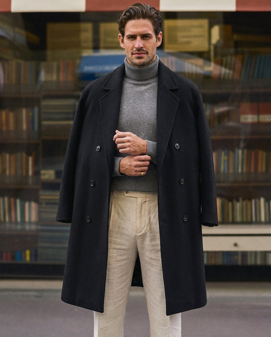 Kensington Wool Overcoat - 100% Wool