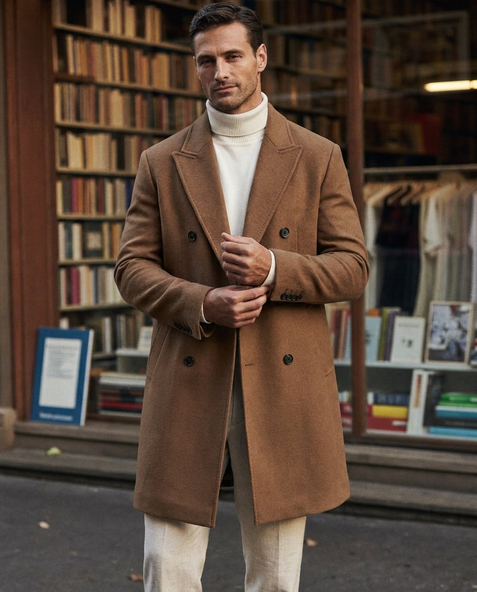 Kensington Wool Overcoat - 100% Wool