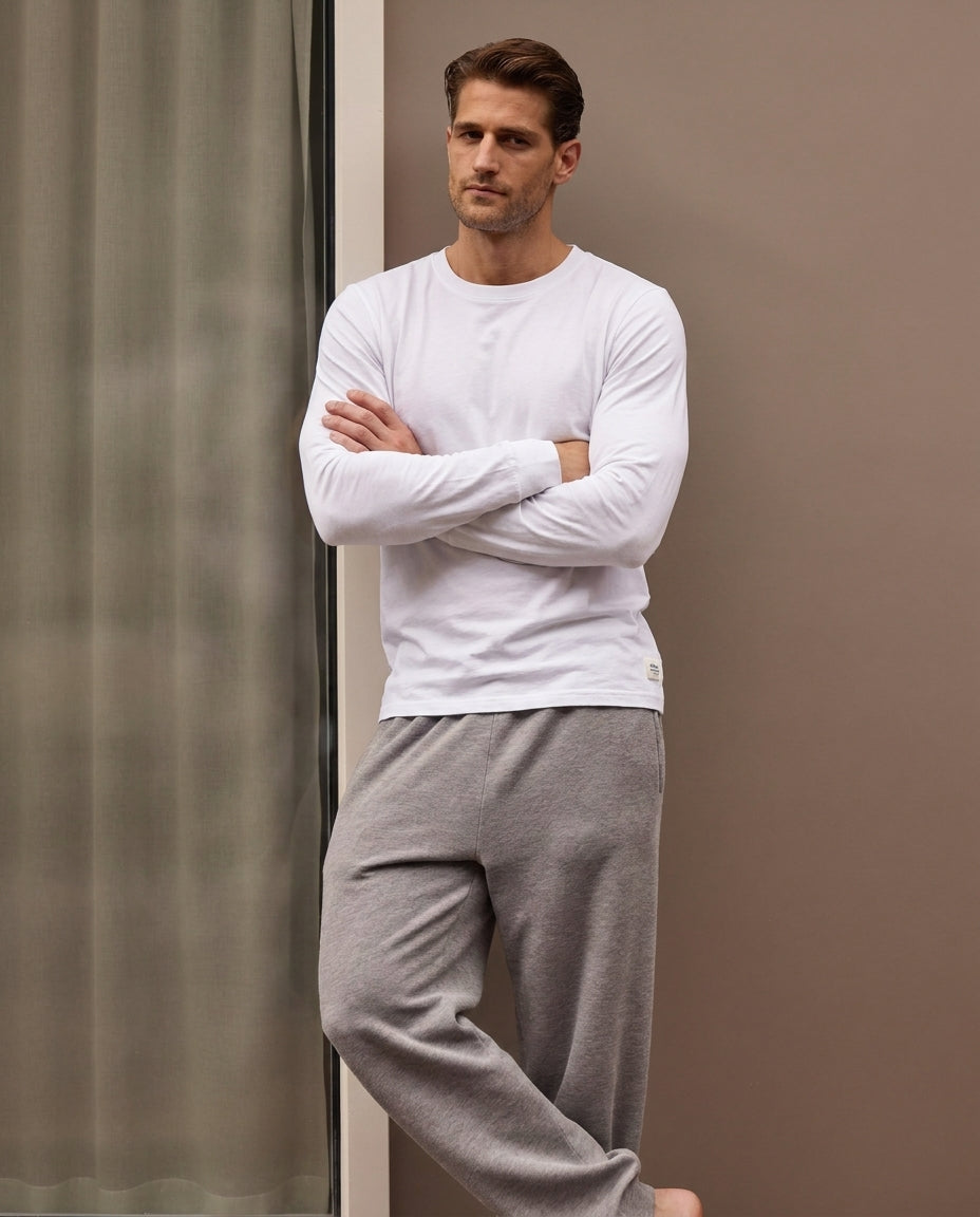 The Fairview Long Sleeve Tee, 100% Cotton