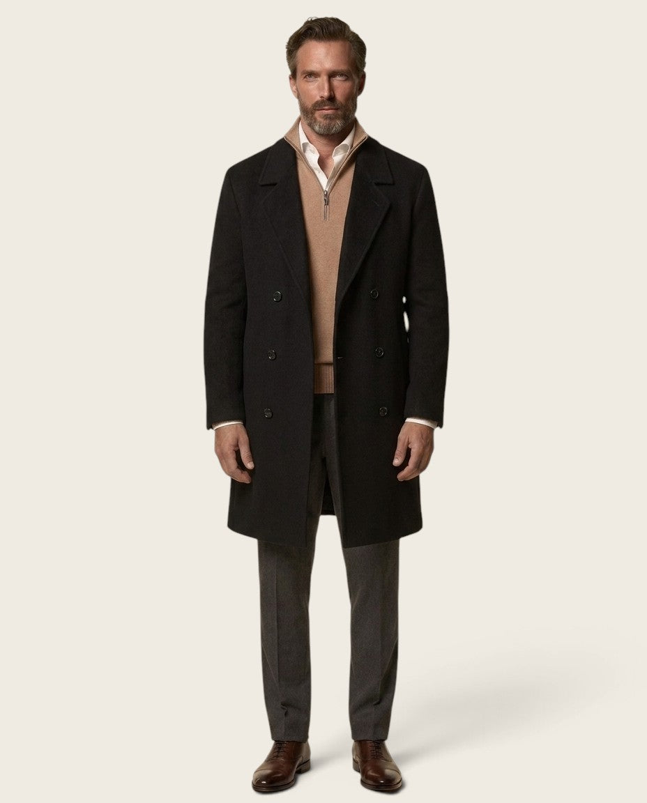 Kensington Wool Overcoat - 100% Wool