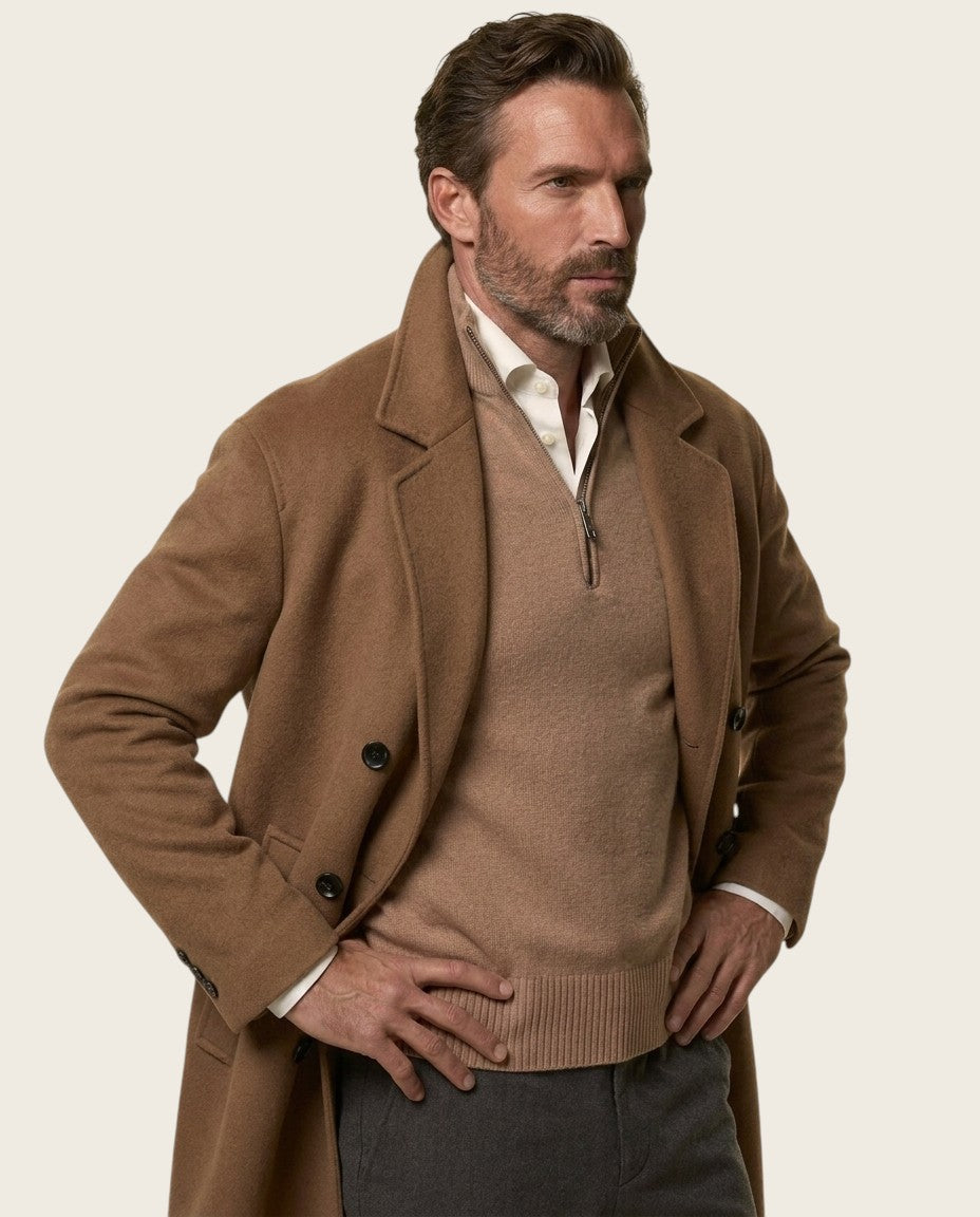 Kensington Wool Overcoat - 100% Wool