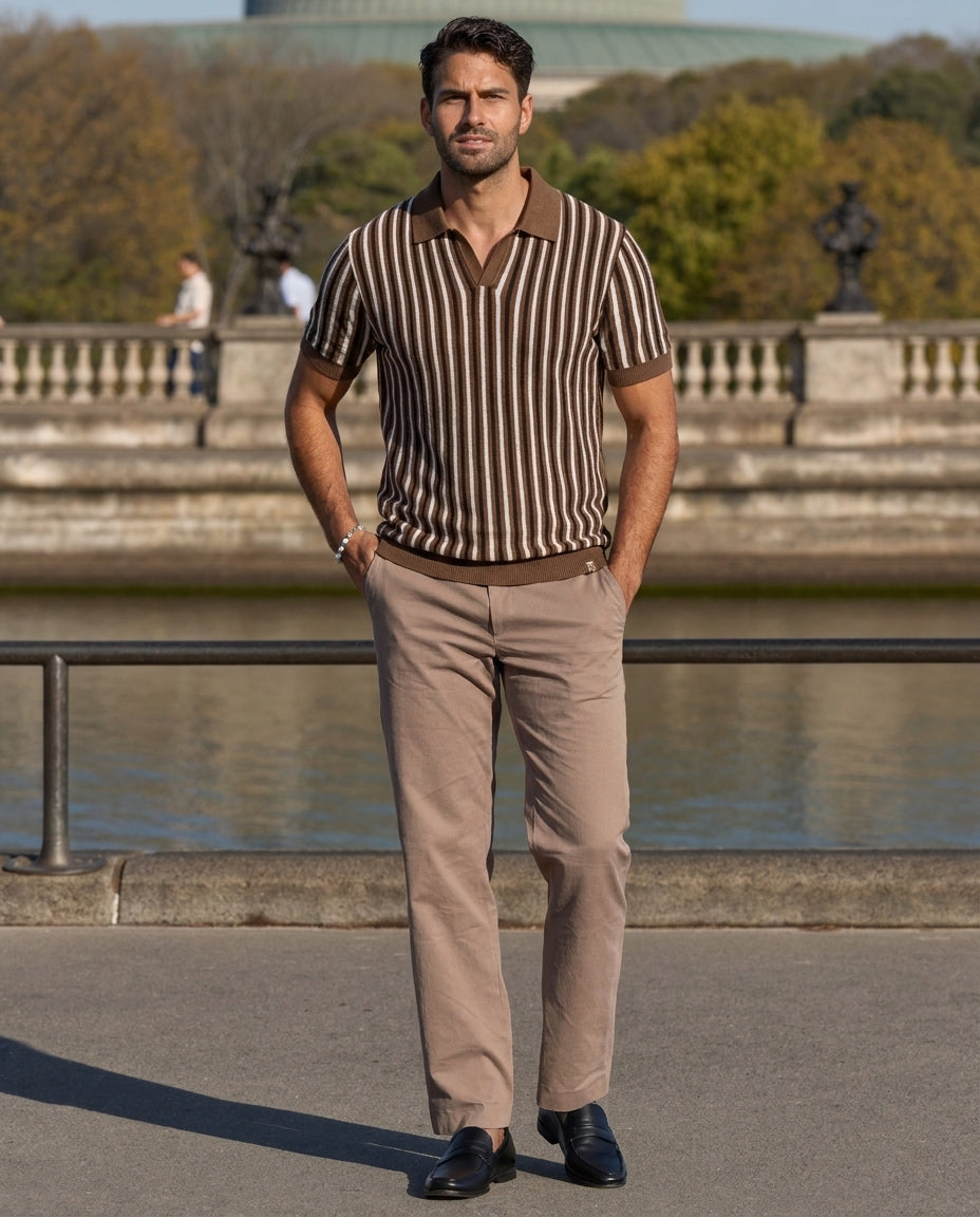 Monaco Stripe Polo