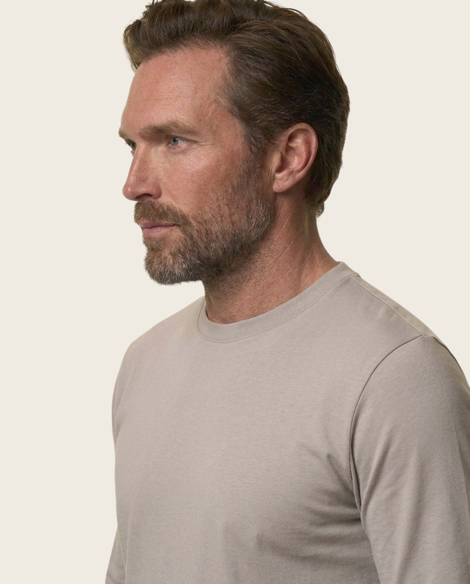 The Fairview Long Sleeve Tee, 100% Cotton