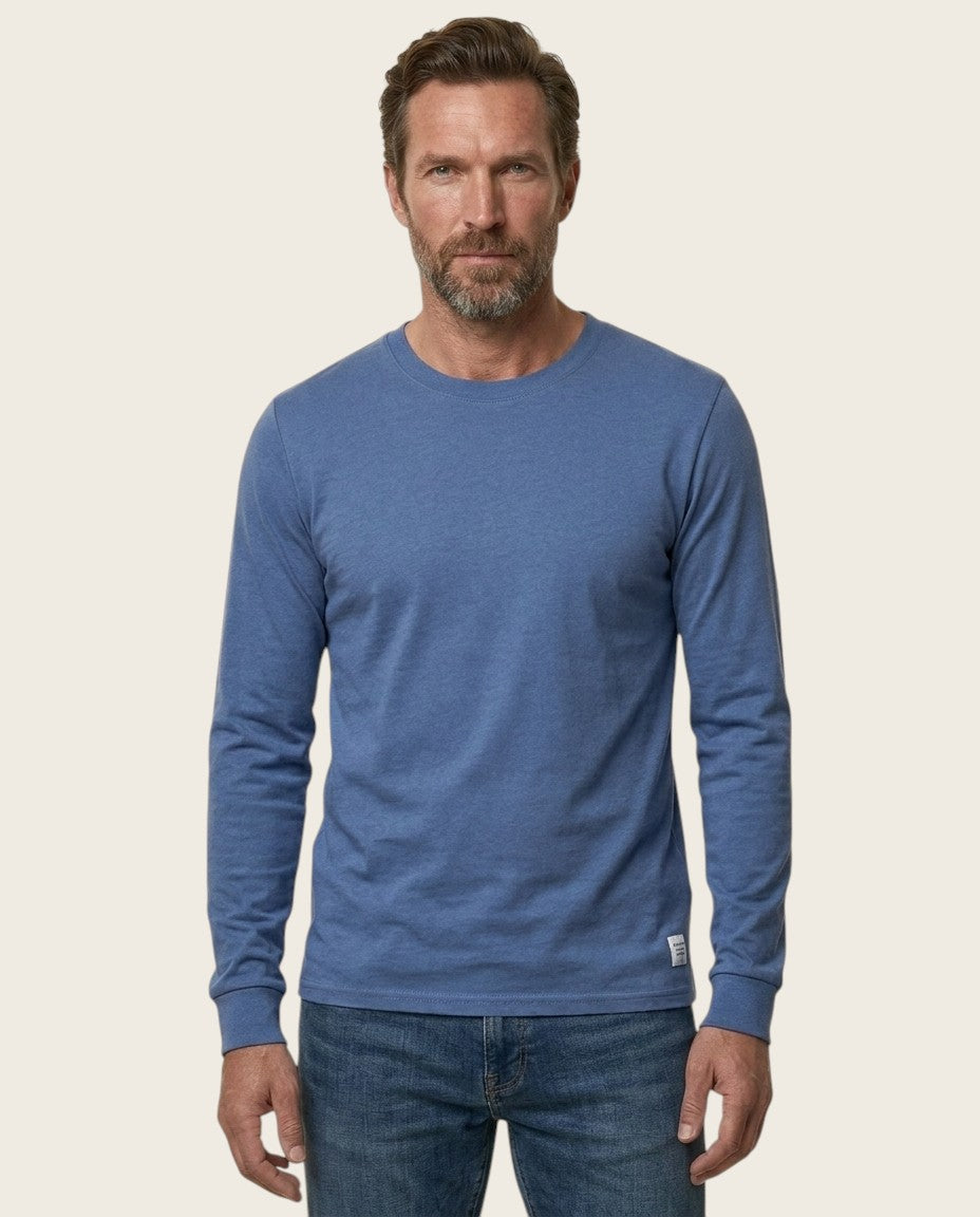 The Fairview Long Sleeve Tee, 100% Cotton
