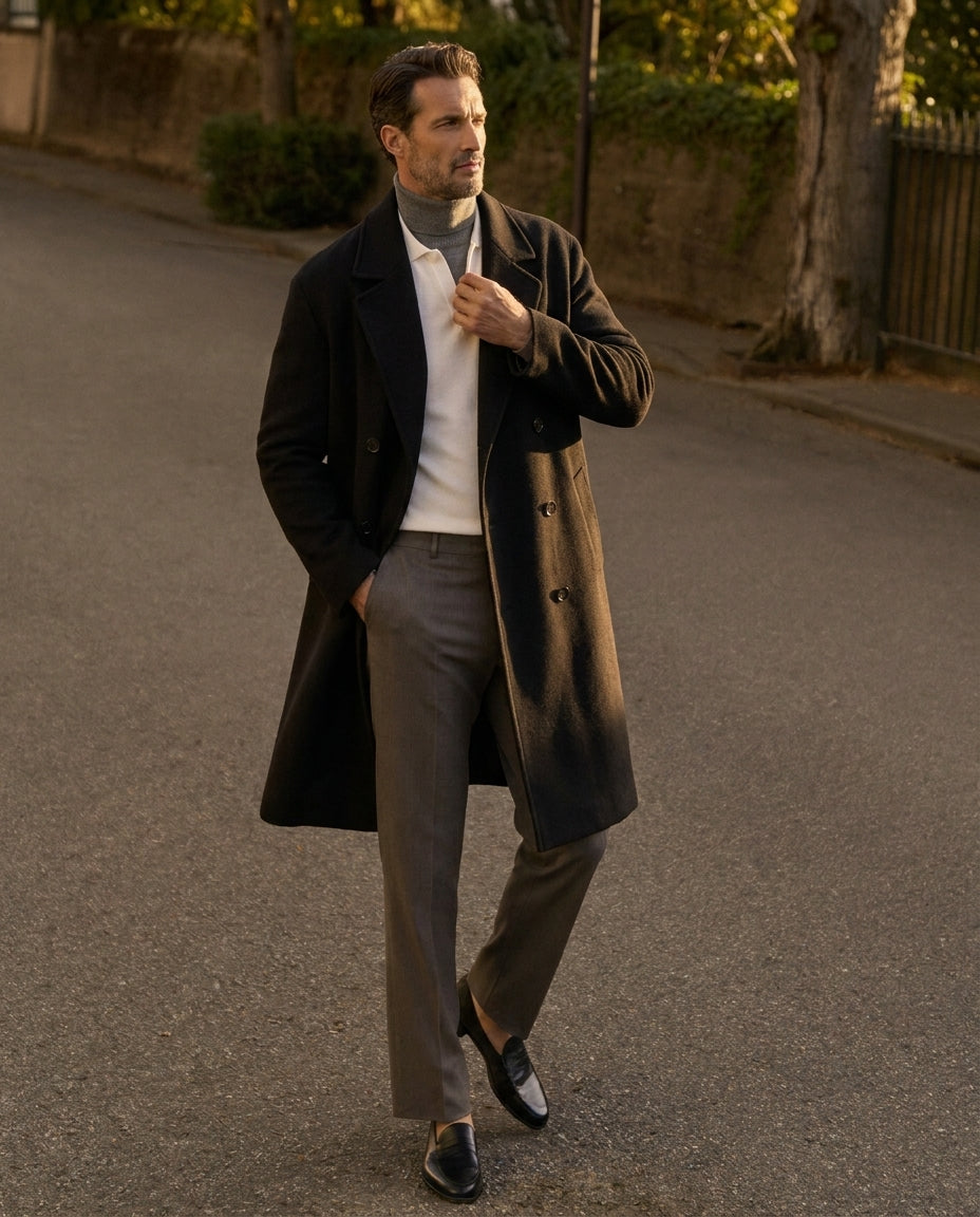 Kensington Wool Overcoat - 100% Wool