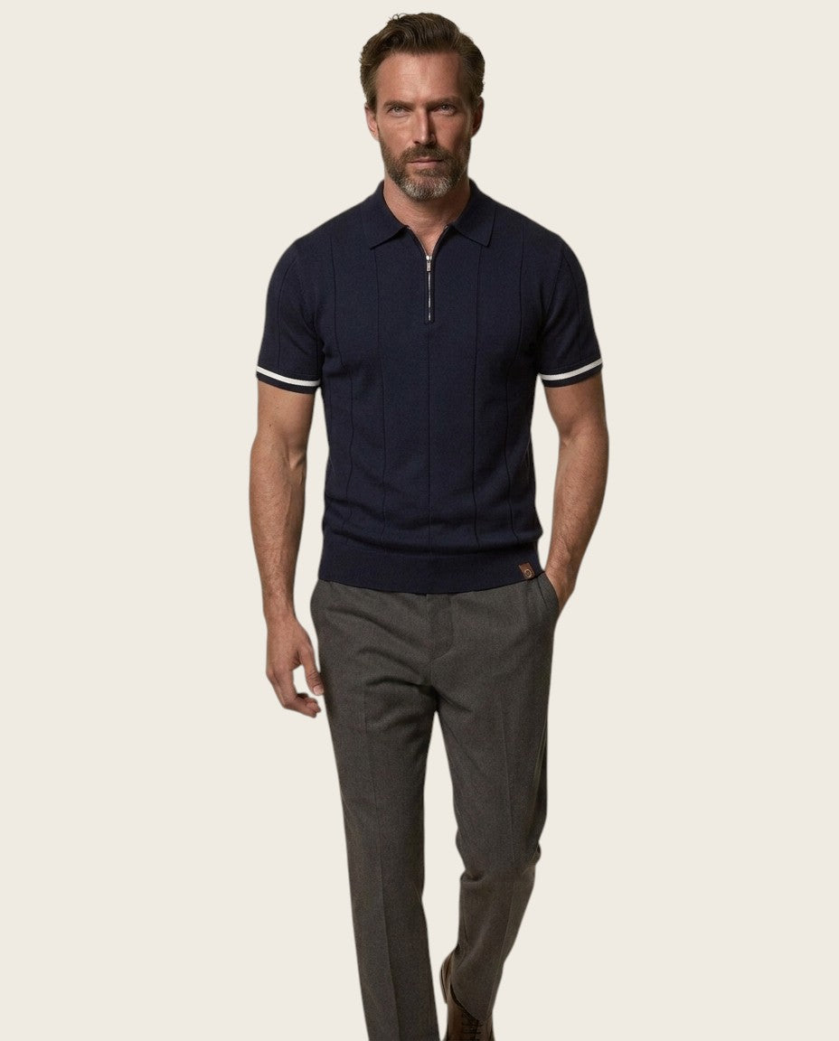 The Coastal Zip Polo