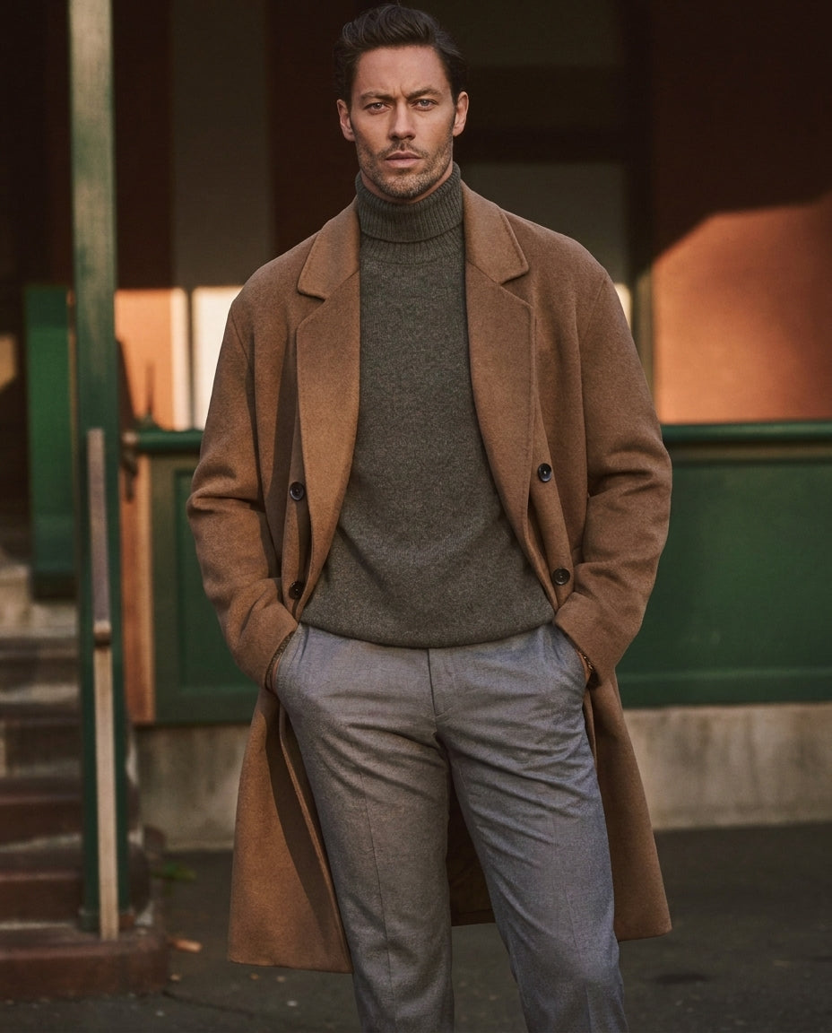Kensington Wool Overcoat - 100% Wool