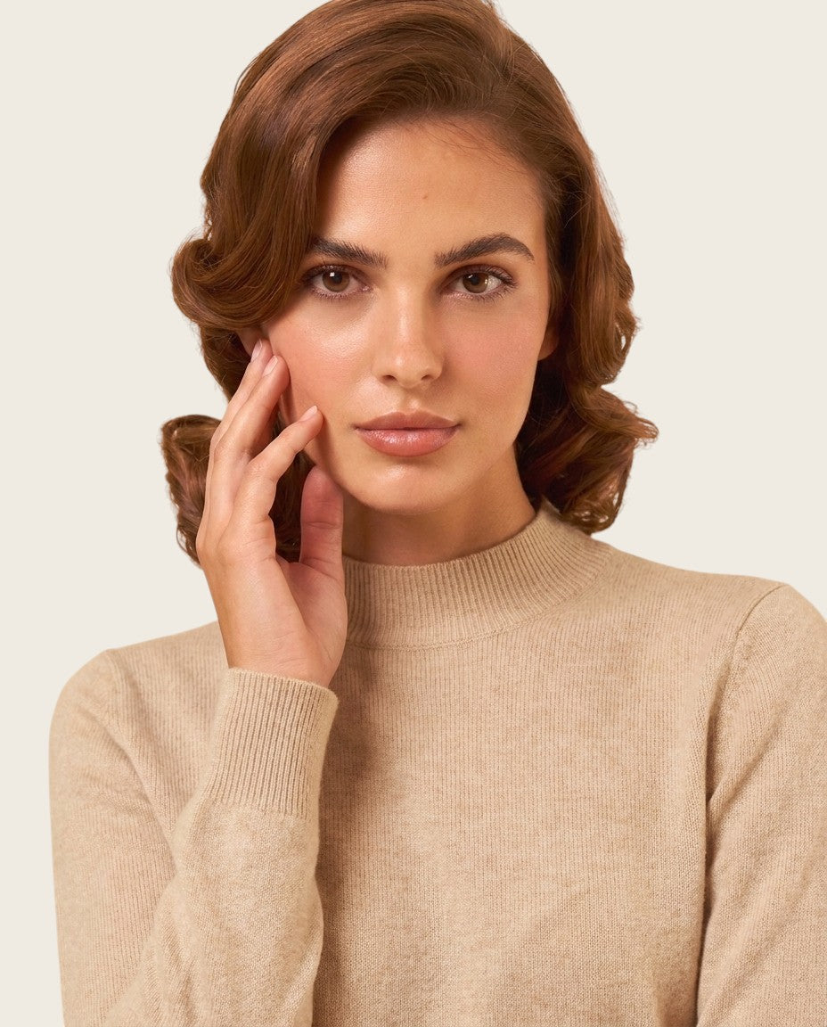The Marchmain Wool Sweater - Mock Neck