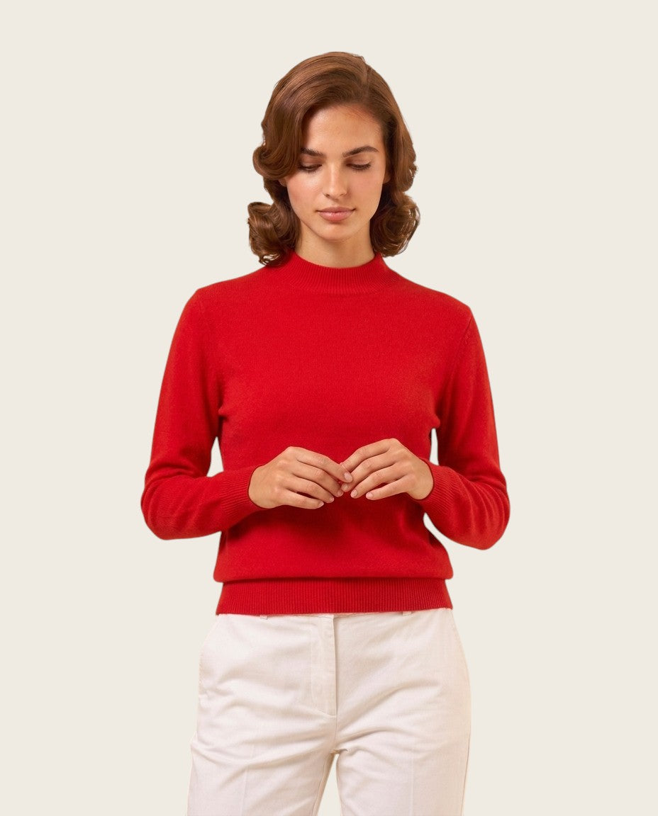 The Marchmain Wool Sweater - Mock Neck