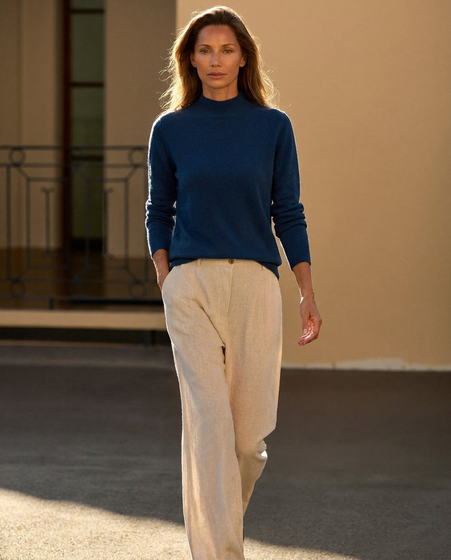 The Marchmain Wool Sweater - Mock Neck