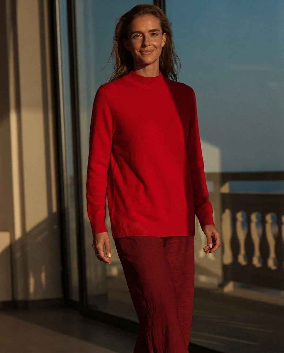 The Marchmain Wool Sweater - Mock Neck