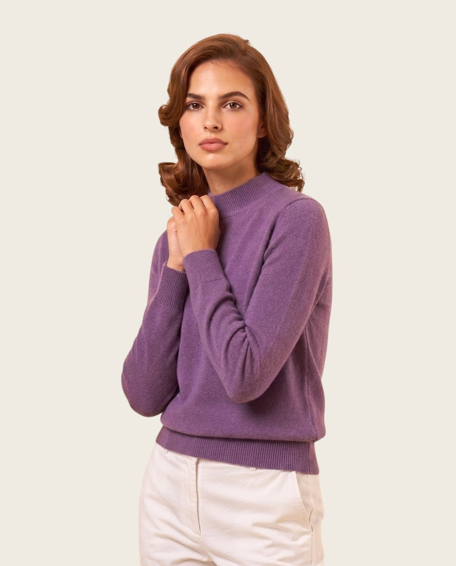 The Marchmain Wool Sweater - Mock Neck