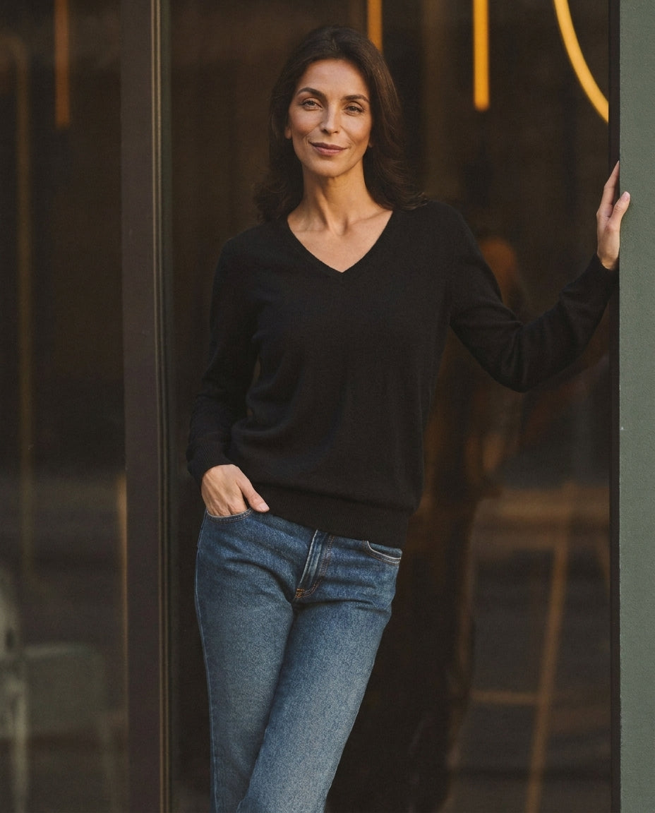 The Marchmain Wool Sweater - V-Neck