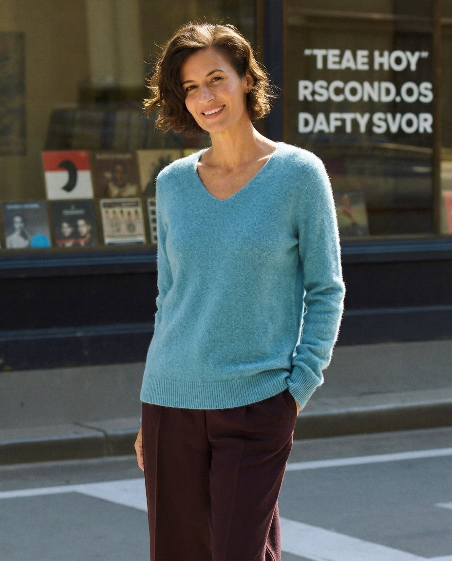 The Marchmain Wool Sweater - V-Neck