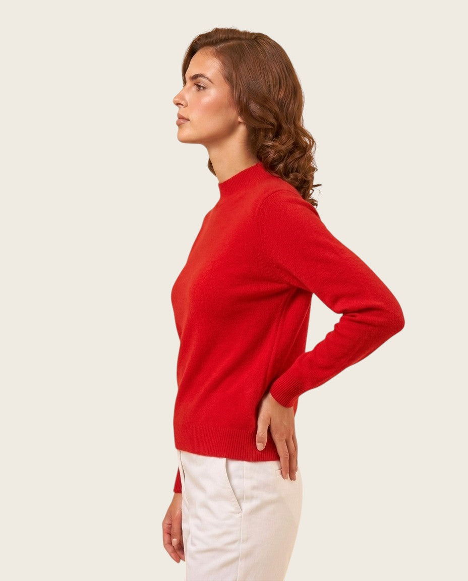 The Marchmain Wool Sweater - Mock Neck