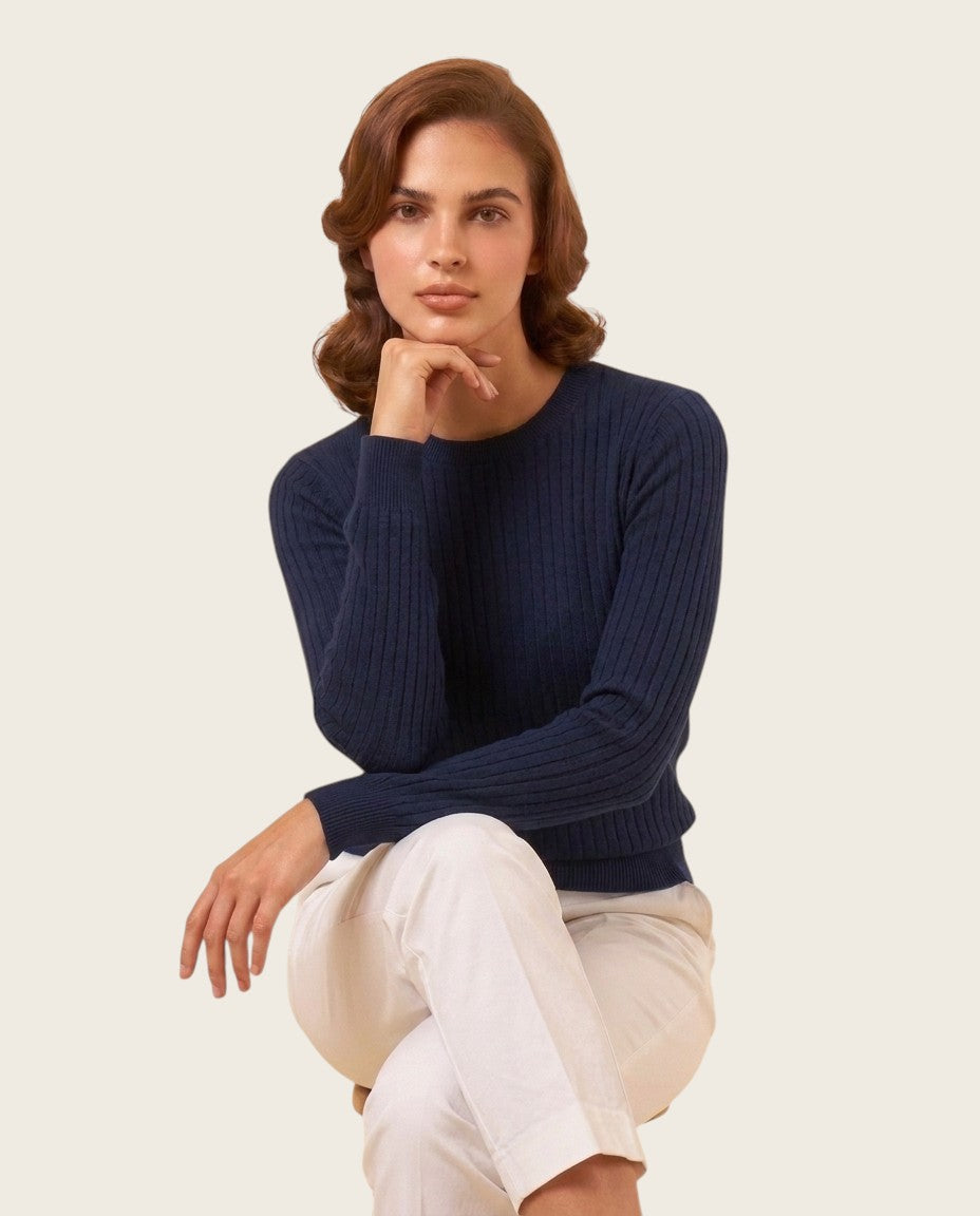 The Pellinore Cotton Sweater - Crew Neck