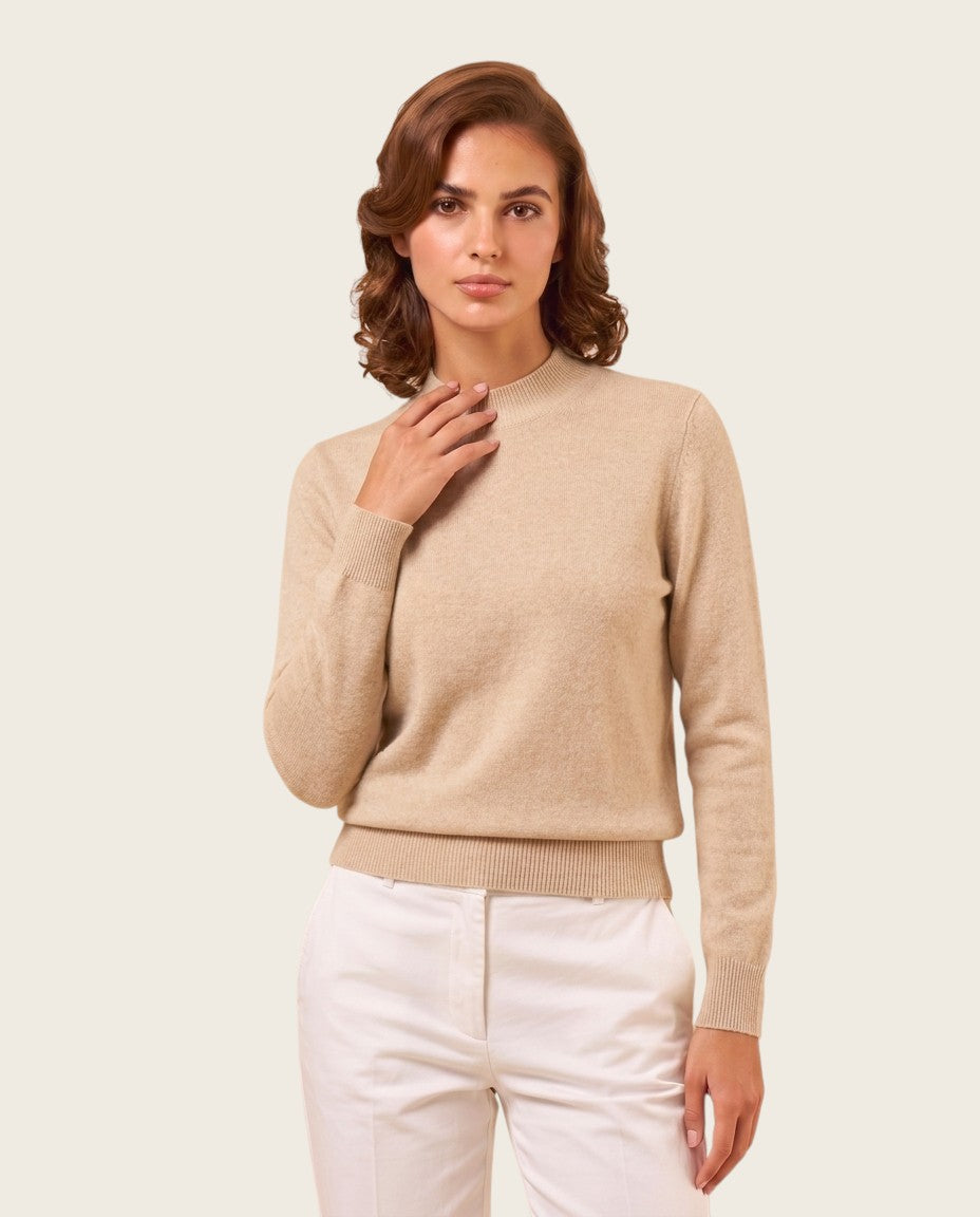 The Marchmain Wool Sweater - Mock Neck