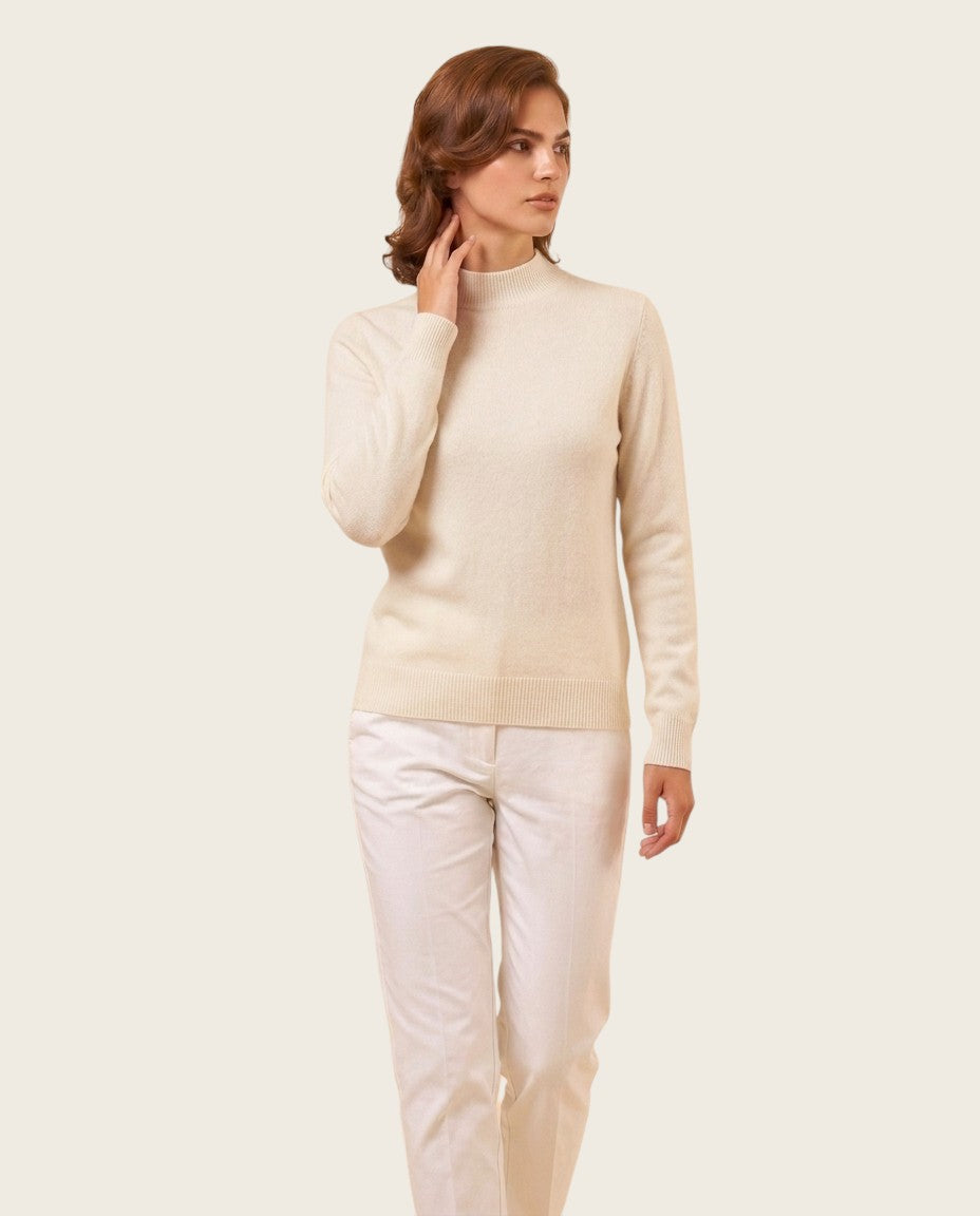 The Marchmain Wool Sweater - Mock Neck