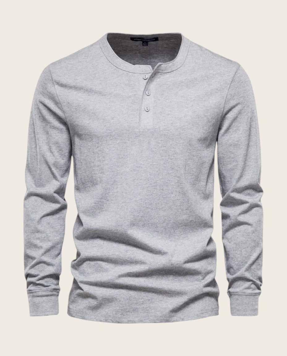 The Ashford Henley Tee, 100% Cotton