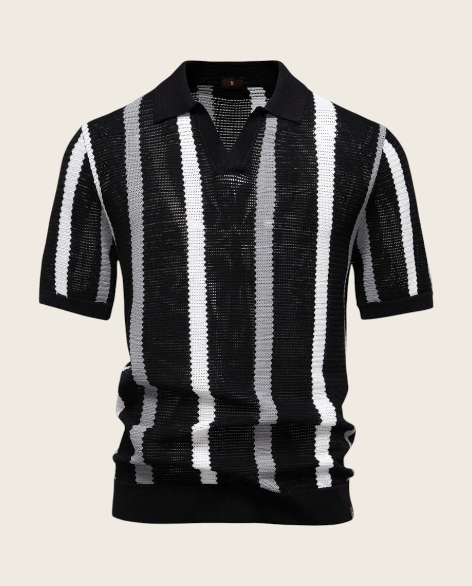 The Hastings Ribbed Knit Polo