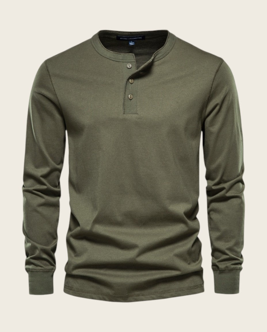 The Ashford Henley Tee, 100% Cotton