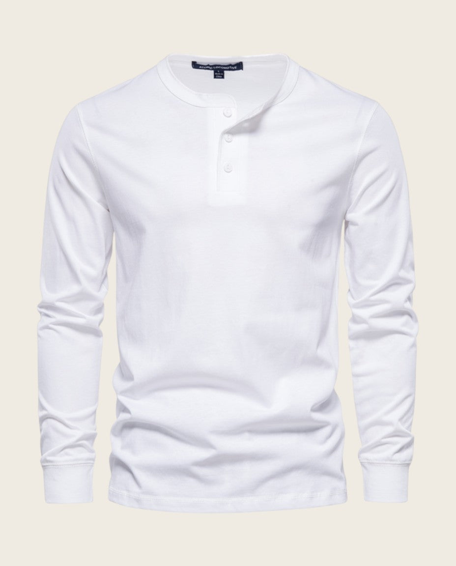 The Ashford Henley Tee, 100% Cotton